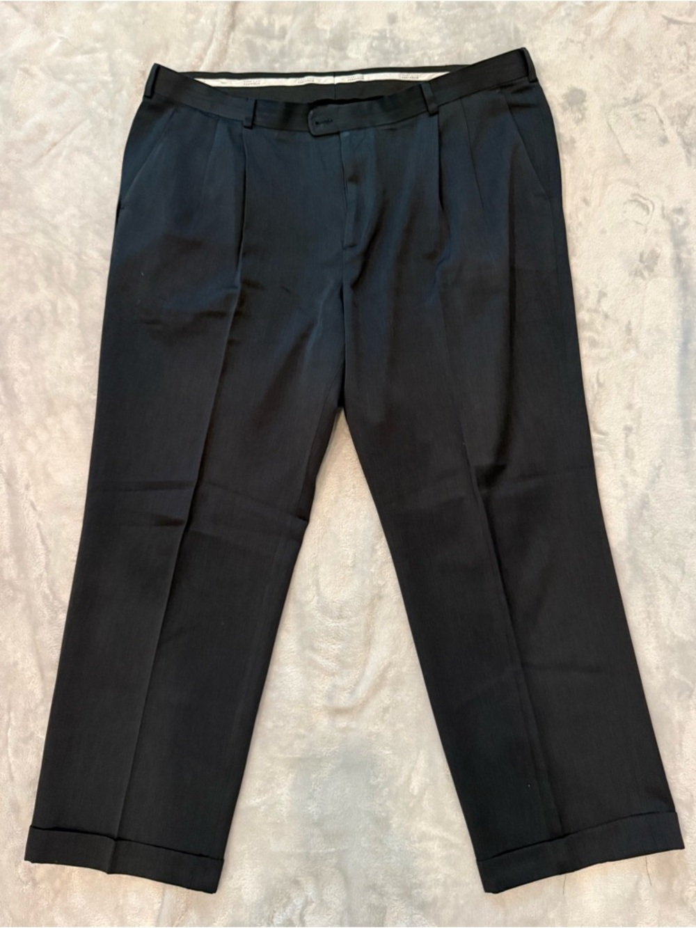 Perry Ellis Black Pleated Dress Jeans
